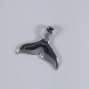 Whale Tail Pendant Sterling Silver 1-1/8 inch