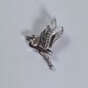 Heron Pendant Flying Sterling Silver 3/4 inch
