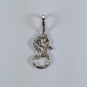 Seahorse Pendant Sterling Silver 3/4 inch