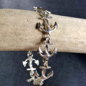 Anchor Bracelet Sterling Silver sizes 7-7.5 inch