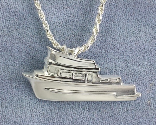 Trunk Trawler Pendant Sterling Silver 1-1/4 inch