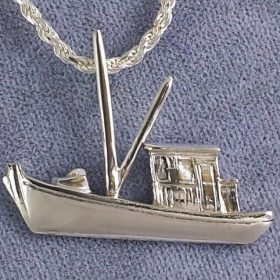 Buy Boat Pendant Sterling Silver 1-1/4 inch