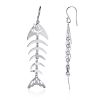 Fish Bones Dangle Earrings with Wires