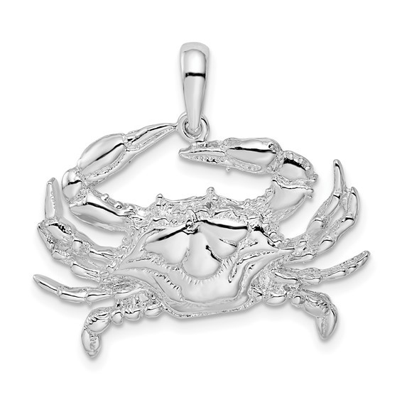 Crab Pendant Sterling Silver