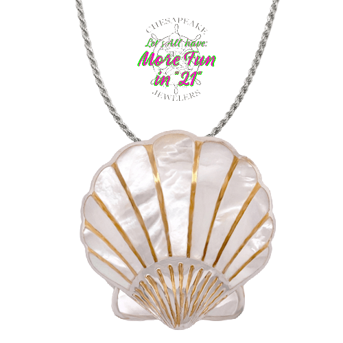 Gold Fish Pendant with Pearl | Skylight Jewelers | Custom Jewelry Design
