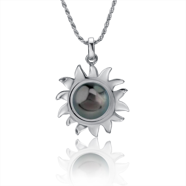 Egyptian Sun Sterling Silver initial Necklace – remember Jewelry